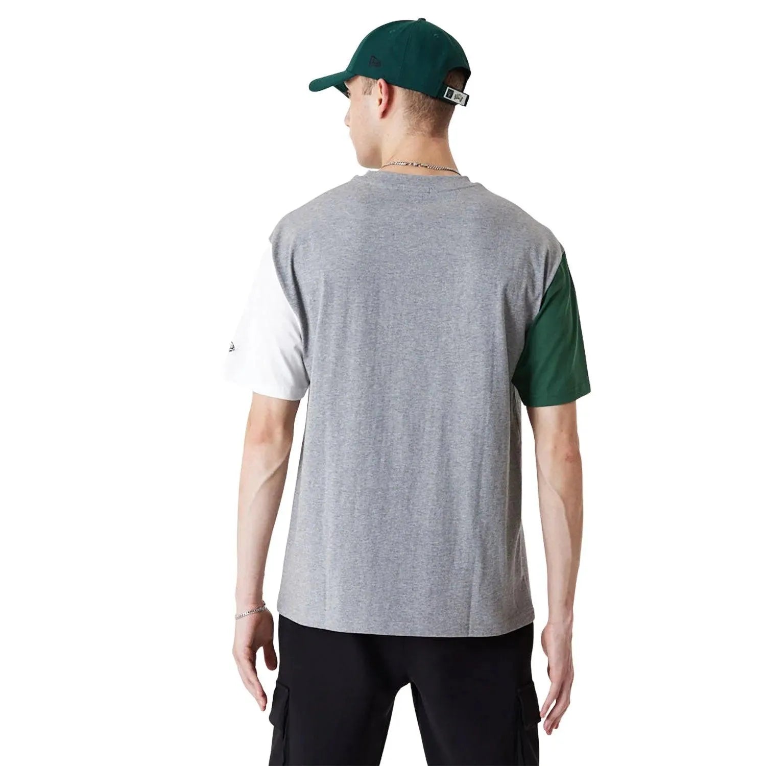 New Era Milwaukee Bucks NBA Cut Sew Grey Oversized Póló - Sportmania.hu