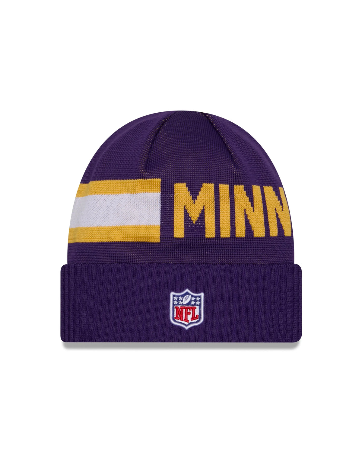 New Era Minnesota Vikings NFL Sideline Cuff Knit kötött sapka