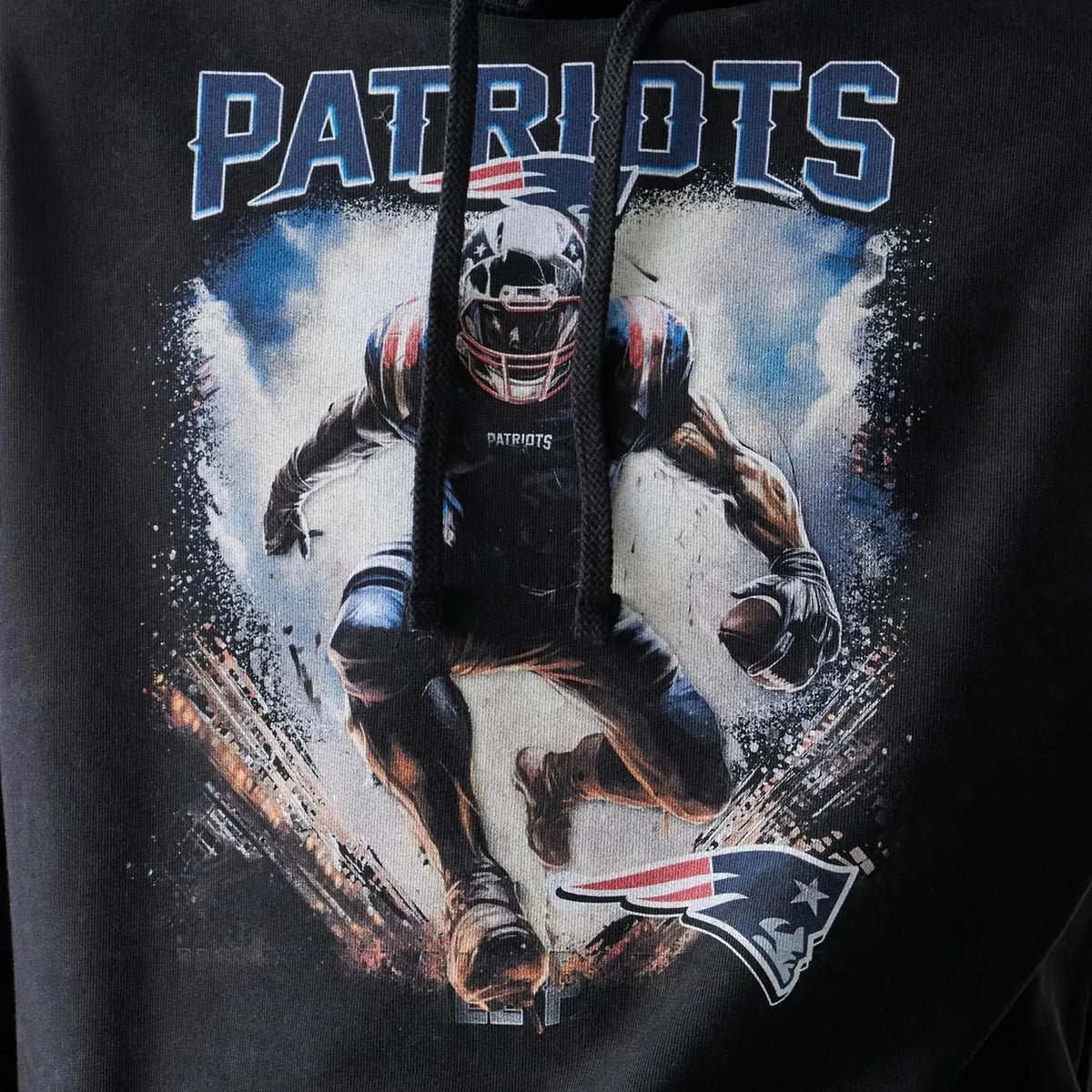 New Era New England Patriots NFL Games Premium Apparel Black Oversized pulóver