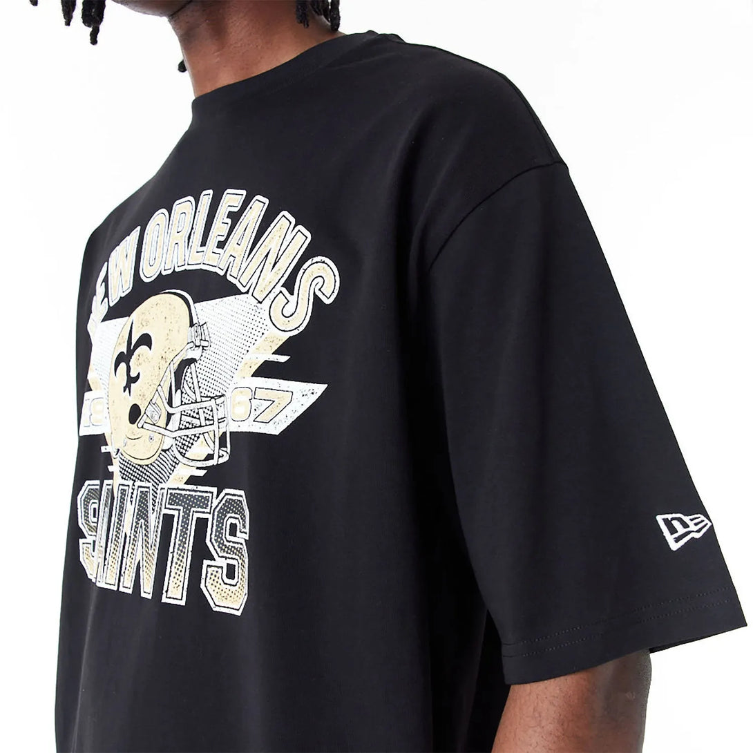 New Era New Orleans Saints NFL Black Oversized Póló - Sportmania.hu