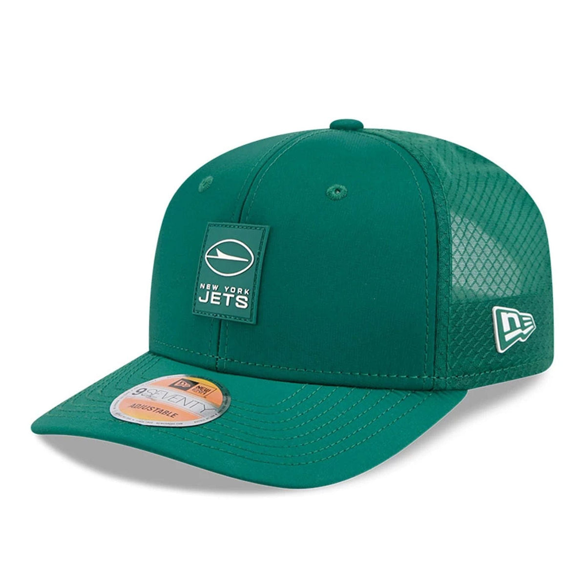 New Era New York Jets NFL Sideline 2025 Green 9SEVENTY Trucker Stretch Snap - baseball sapka