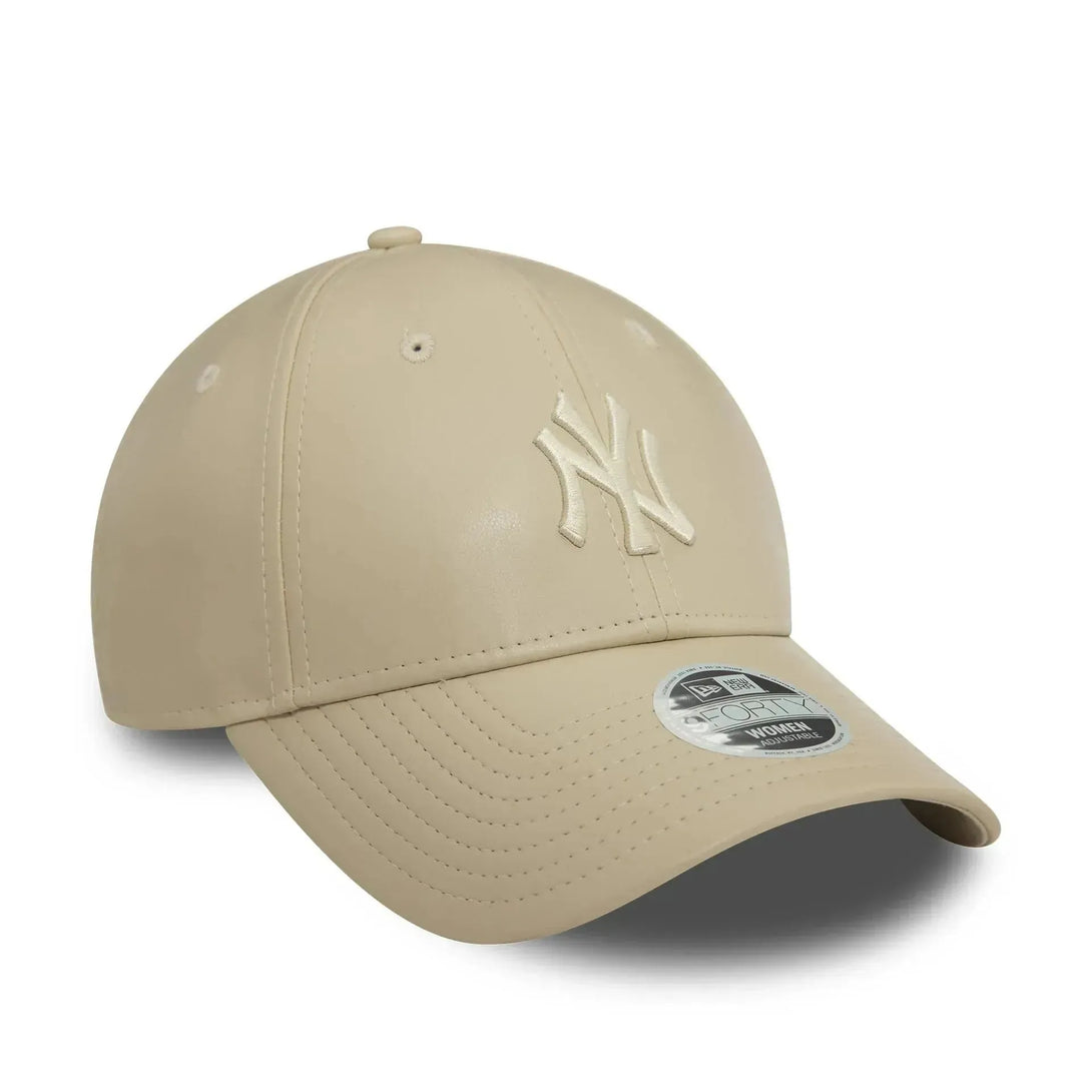 New Era New York Yankees Beige 9TWENTY baseball sapka, női, műbőr - Sportmania.hu