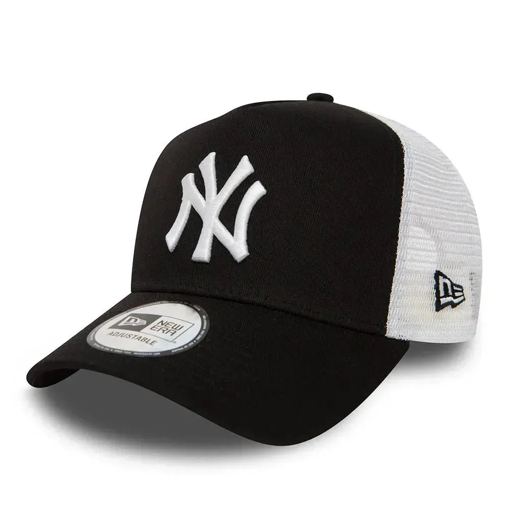 New Era New York Yankees Clean Black A-Frame Trucker Baseball 11588491