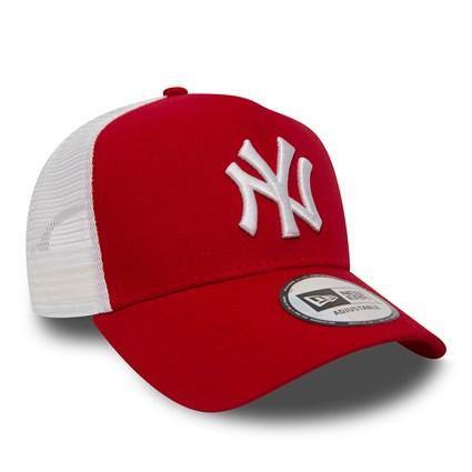 New Era New York Yankees Clean Trucker sapka, piros - Sportmania.hu