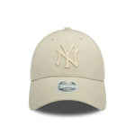 New Era New York Yankees Faux Leather Light Beige 9FORTY műbőr baseball sapka, női