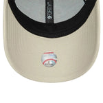 New Era New York Yankees Faux Leather Light Beige 9FORTY műbőr baseball sapka, női