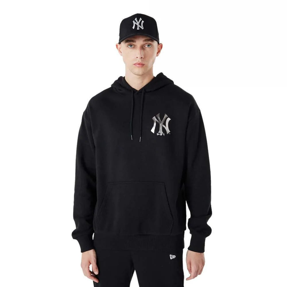 New Era New York Yankees MLB Metallic Black kapucnis Pulóver - Sportmania.hu