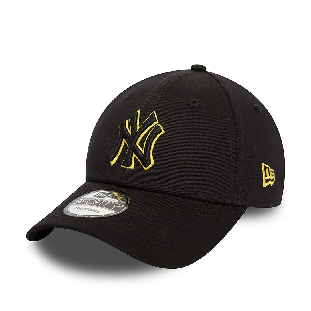 New Era New York Yankees MLB Team Outline Black 9FORTY baseball sapka - Sportmania.hu