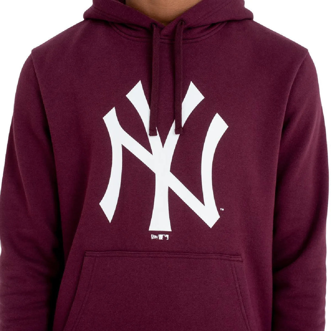 New Era New York Yankees Team Logo Maroon kapucnis Pulóver - Sportmania.hu