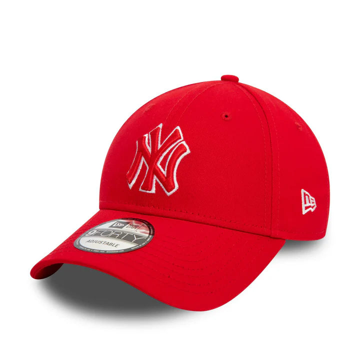 New Era New York Yankees Team Outline Scarlet White 9FORTY baseball sapka - Sportmania.hu