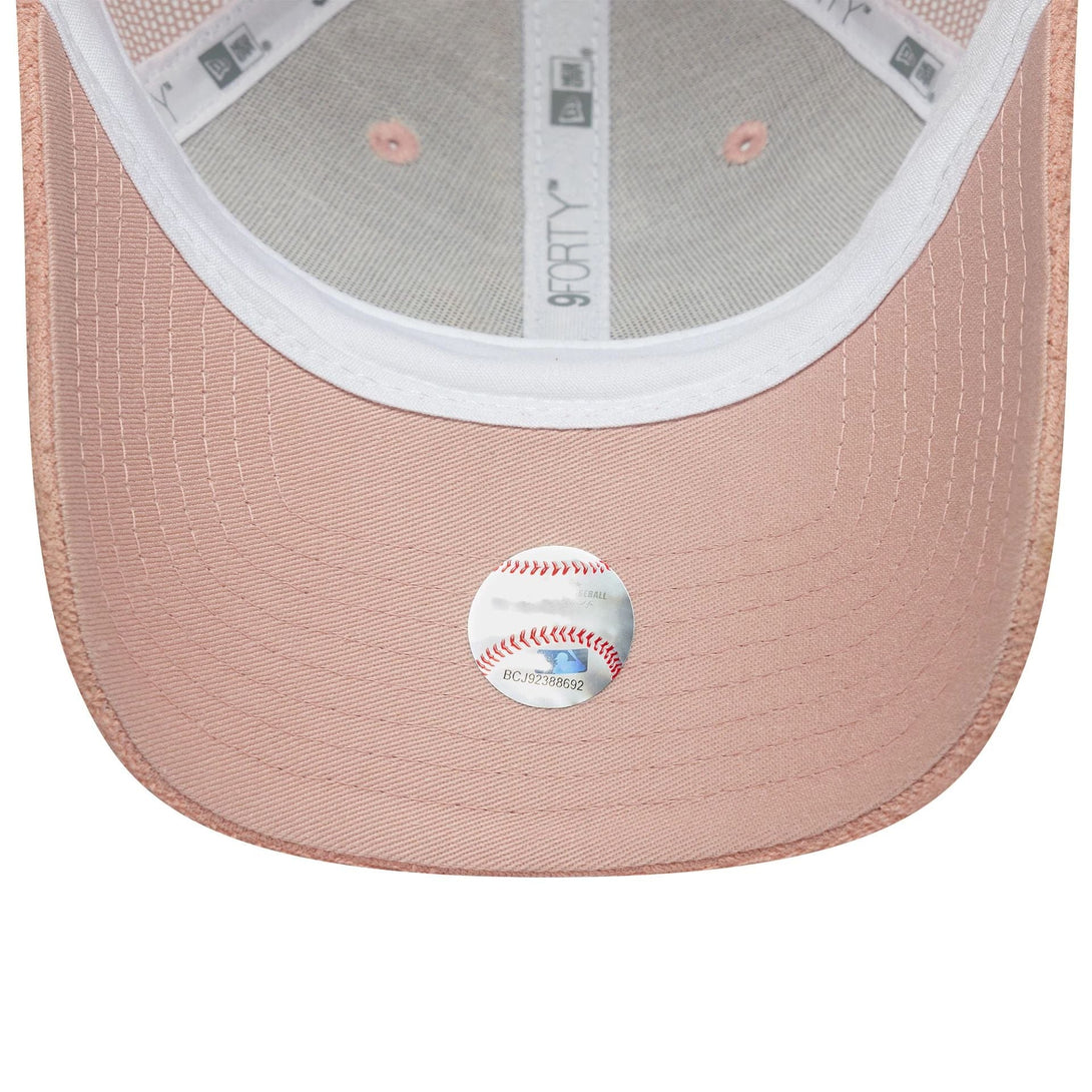 New Era New York Yankees Womens Fabric Pastel Pink 9FORTY Trucker sapka - Sportmania.hu