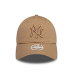 New Era New York Yankees Womens League Essential Light Beige 9FORTY baseball sapka