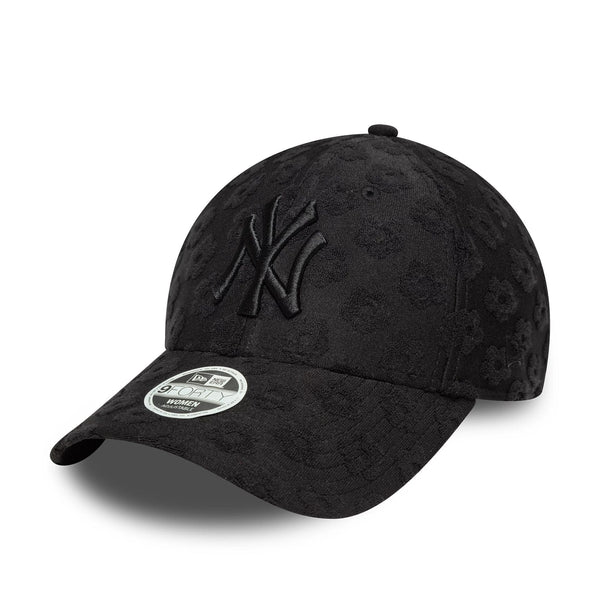 New Era New York Yankees Womens MLB Floral Towelling Black 9FORTY baseball sapka