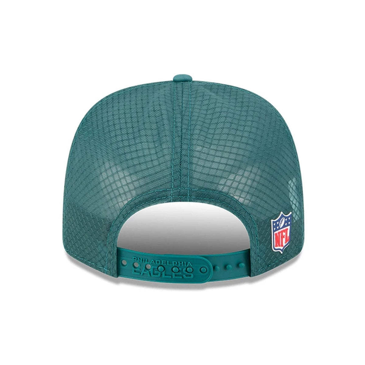 New Era Philadelphia Eagles NFL Sideline 2025 Dark Green 9SEVENTY Trucker Stretch Snap - baseball sapka