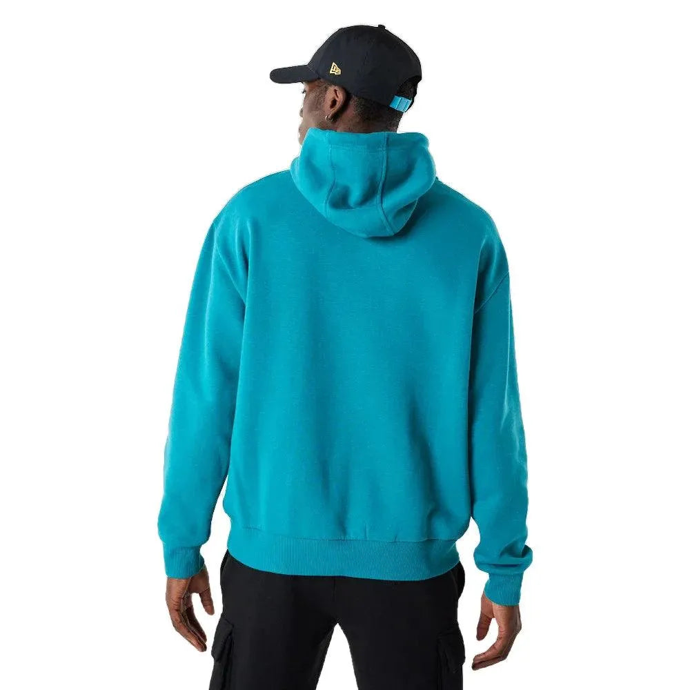 New Era Rubber Patch Turquoise kapucnis pulóver