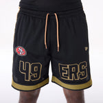 New Era San Francisco 49ers NFL Mesh Black Short