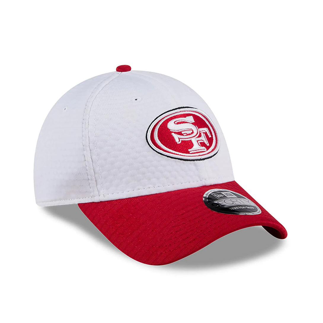 New Era San Francisco 49ers Training 2024 White 9FORTY Stretch Snap sapka Baseball sapka - Sportmania.hu