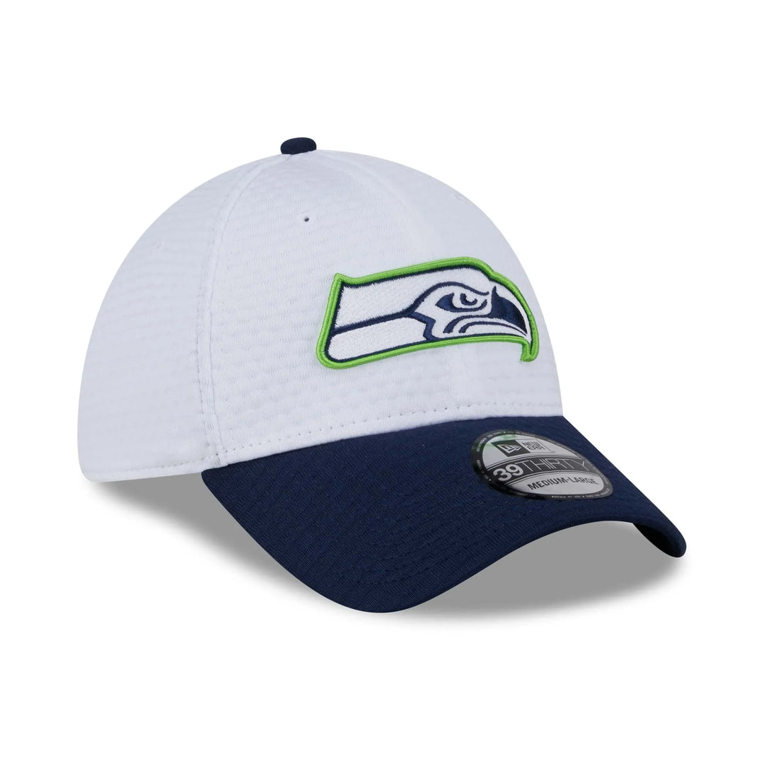 New Era Seattle Seahawks Training 2024 White 9FORTY Stretch Snap sapka Baseball sapka - Sportmania.hu