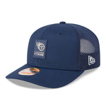 New Era Tennessee Titans NFL Sideline 2025 Dark Blue 9SEVENTY Trucker Stretch Snap - baseball sapka