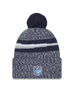 New Era Tennessee Titans NFL Sideline Navy Bobble kötött sapka