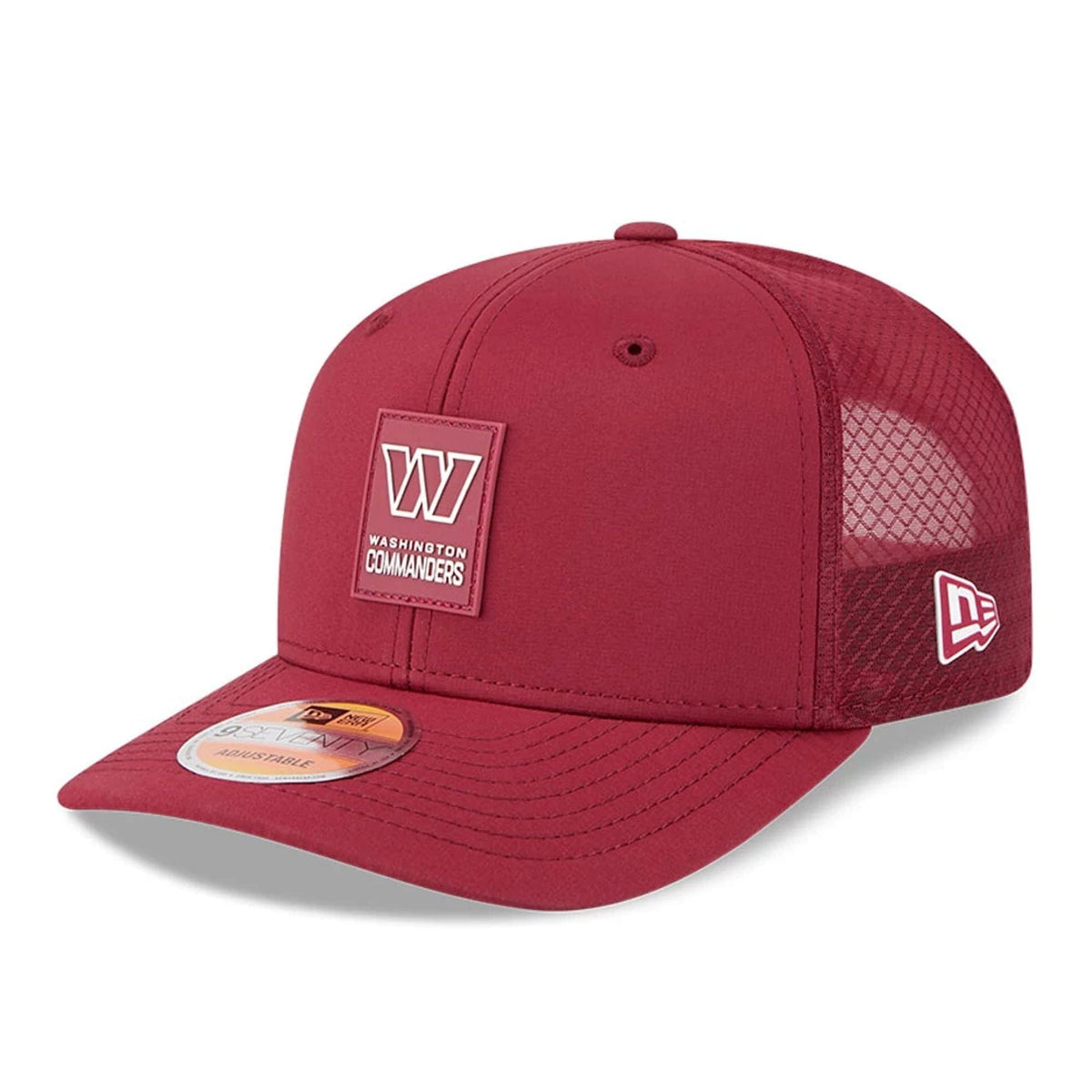 New Era Washington Commanders NFL Sideline 2025 Dark Red 9SEVENTY Trucker Stretch Snap - baseball sapka