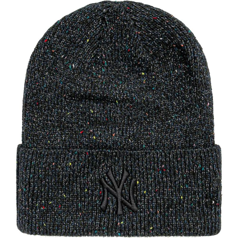 New Era Women’s Glitter Beanie New York Yankees Hat Black fekete kötött sapka 60691294