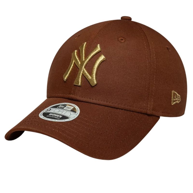 New Era Women’s Metallic Logo New York Yankees Cap Brown OSFM baseball sapka, egy méret