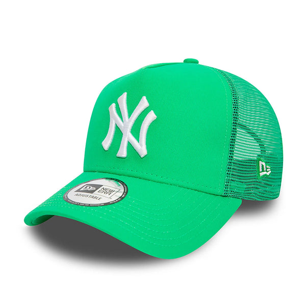 New York Yankees League Essential Green A-Frame trucker sapka