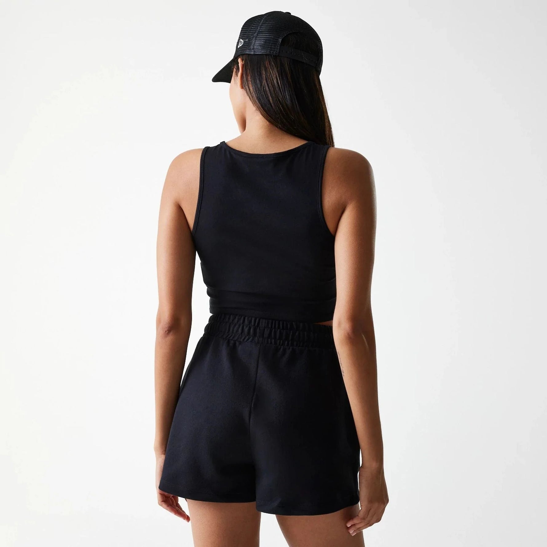 New York Yankees Womens MLB Midi League Essential Black Crop Tank Top - Sportmania.hu