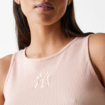 New York Yankees Womens MLB Rib Pastel Pink Rib Tank Top - Sportmania.hu