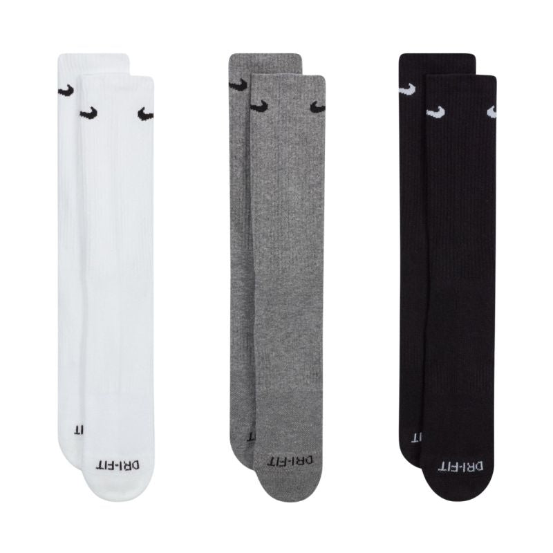 Nike Everyday Plus Cushioned 3 Pairs White, Gray, Black Zokni SX6888964