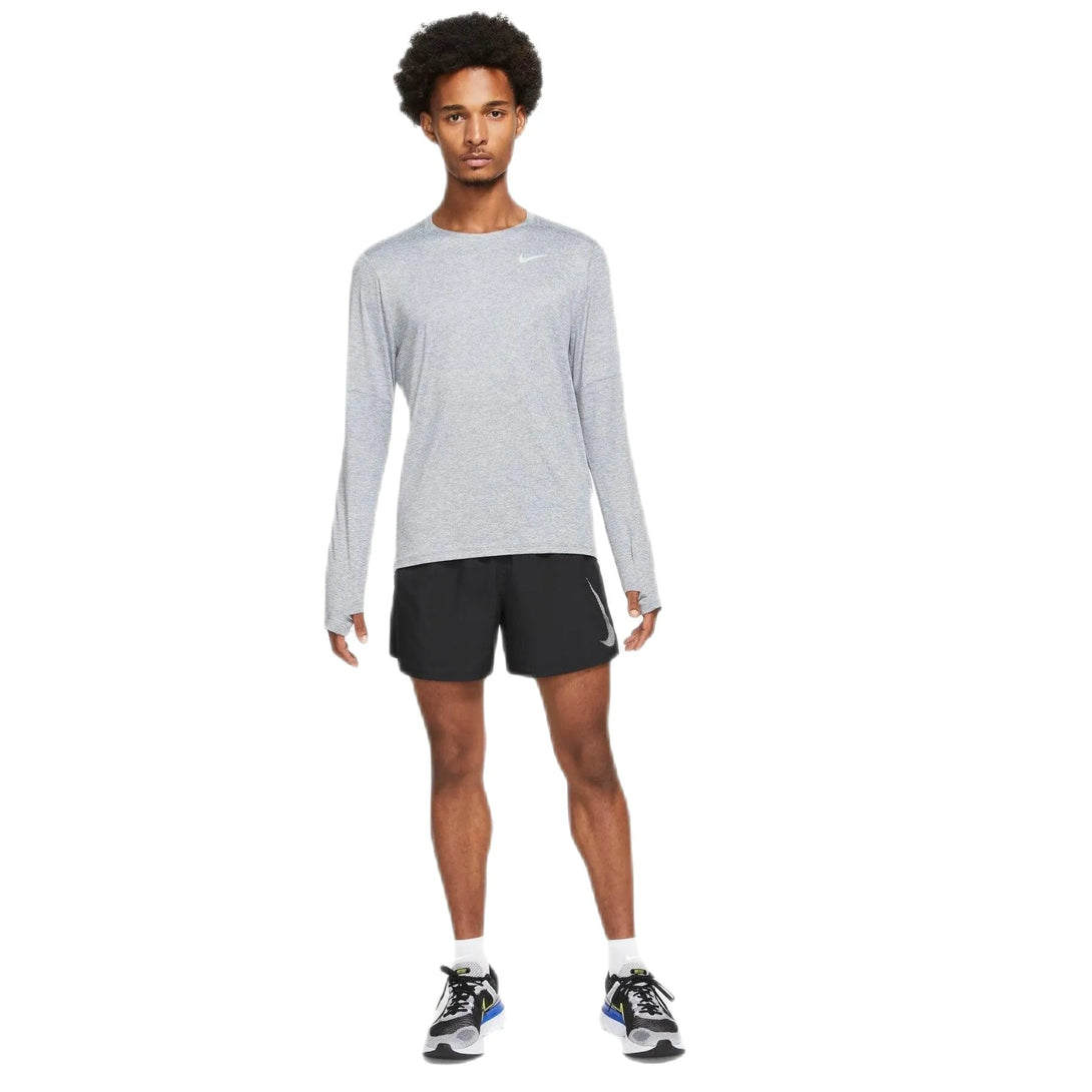 Nike_ N Dri-FIT EleMt M Running Crew Hosszú ujjú póló