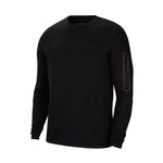 Nike NSW Tech Fleece Crew M sweatshirt fekete férfi pulóver CU4505-010