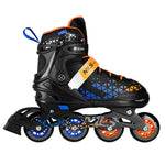 Nils Extreme 4-in-1 BRAVE BLUE- ROLLER SKATES SIZE S (29-33) WITH HOCKEY BOARD narancssárga görkorcsolya