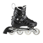 Nils Extreme 4in1 inline skates with replaceable hockey blade, LED, size M (35-38) fekete görkorcsolya