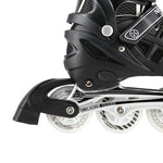 Nils Extreme 4in1 inline skates with replaceable hockey blade, LED, size M (35-38) fekete görkorcsolya