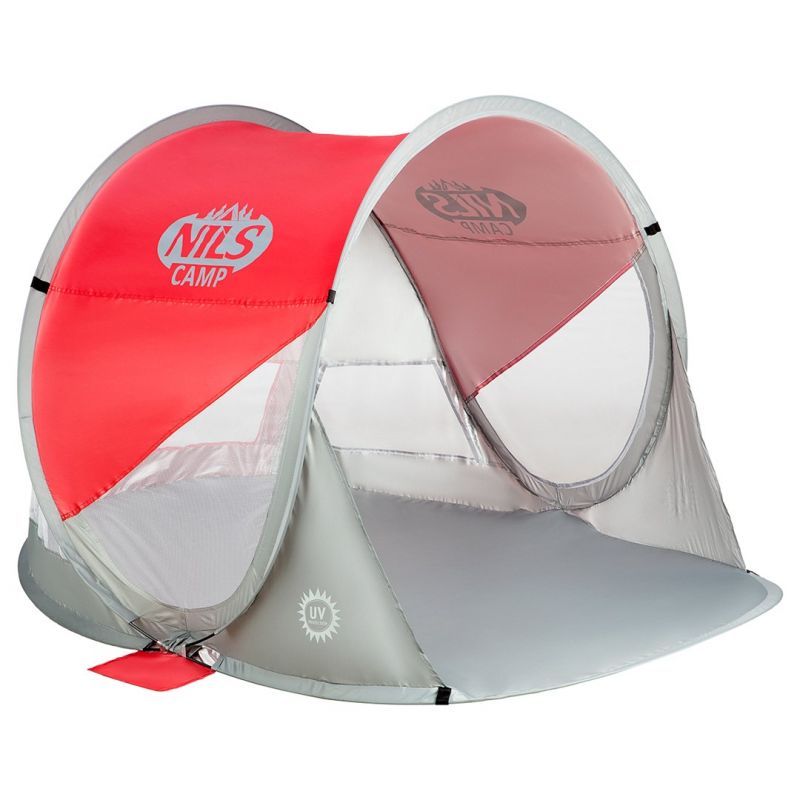 Nils Extreme NILS CAMP NC3142 Self-Placing Beach Tent Red-Gray