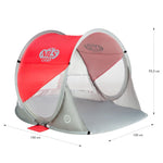 Nils Extreme NILS CAMP NC3142 Self-Placing Beach Tent Red-Gray