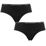 Oneill O'Neill Hipster Plain 2-pack fekete, női alsó