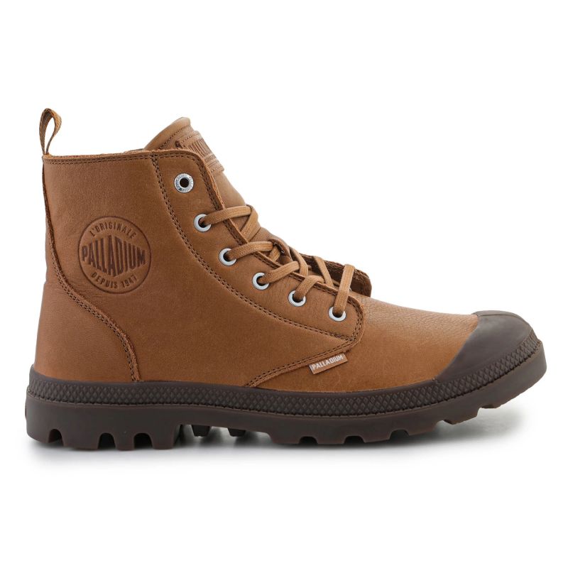 Palladium Pampa Zip Lth Ess U shoes Dear Brown Utcai unisex 76888-252-M