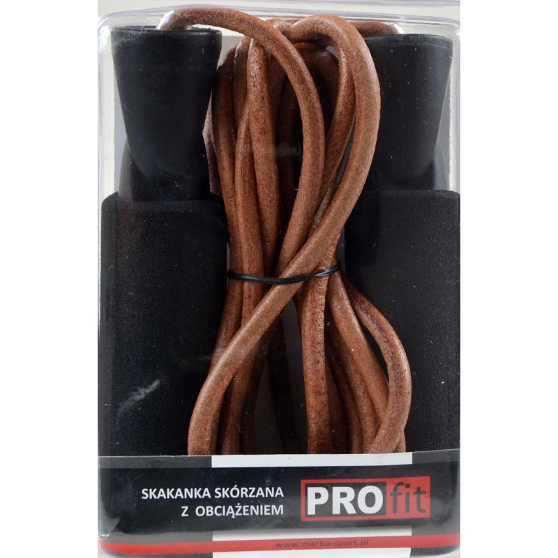 PROfit LEATHER SKIPPING ROPE WITH WEIGHT FIT DK edzőfelszerelés DK1023