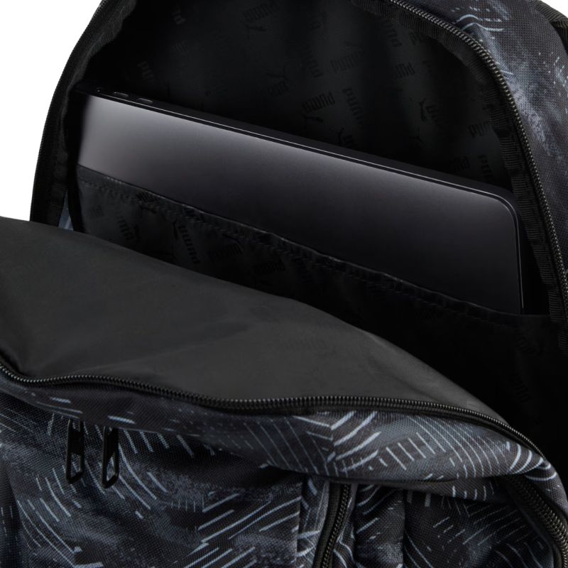 Puma Academy Backpack Gray-Black AOP 91150 hátizsák, fekete