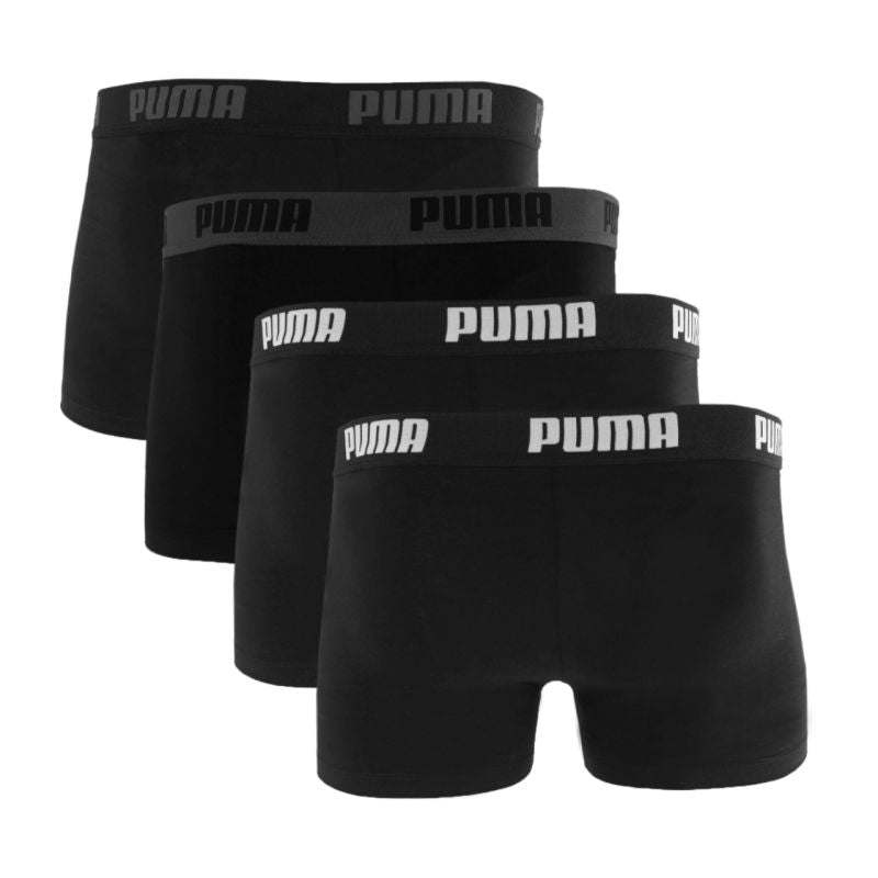 Puma Basic Men's Boxer Shorts 4-pack 938198 fekete férfi