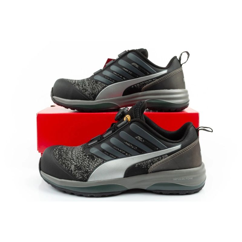 Puma Charge Black Disc Low S1P ESD HRO SRC Work Black BOA fekete utcai cipő 64.454.1
