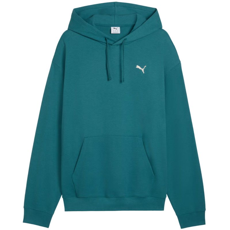 Puma ESS Elevated Relaxed Hoodie Men's 692019 zöld férfi kapucnis pulóver