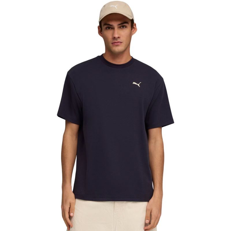 Puma ESS Elevated Relaxed Tee Navy Blue Men's T-Shirt 692018 sötétkék férfi póló 69201816