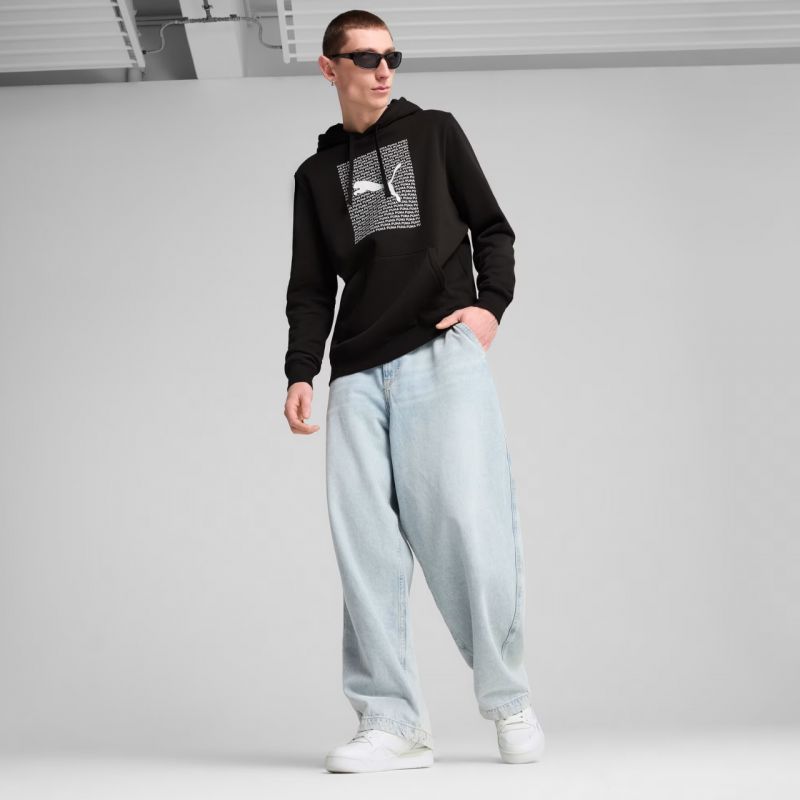 Puma Ess Logo Lab Hoodie FL M 684669 01 sweatshirt Pulóver - Sportmania.hu