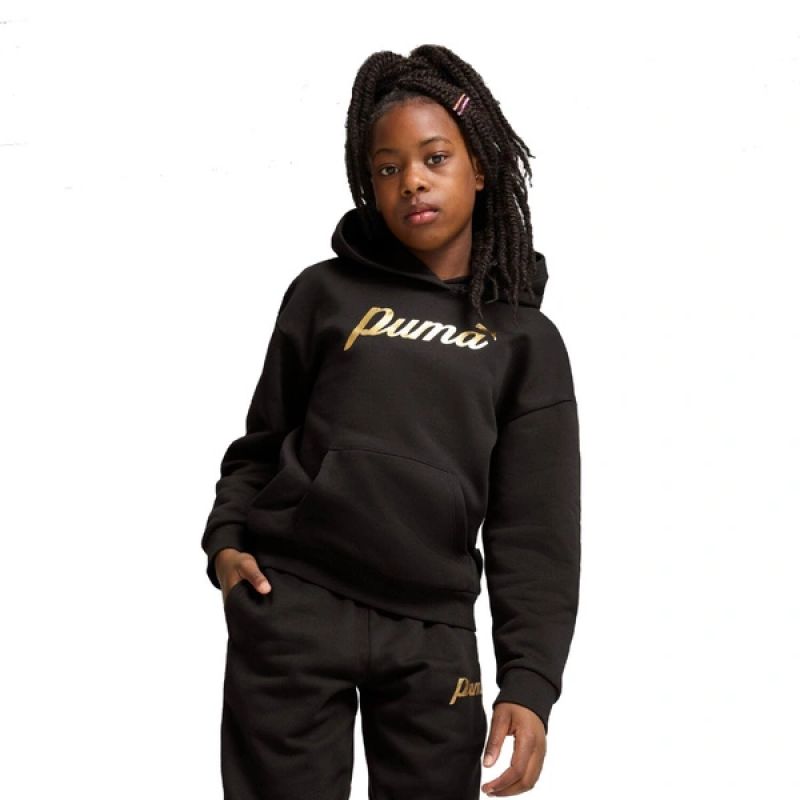 Puma ESS+ Script kangaroo sweatshirt for girls gyerek pulóver