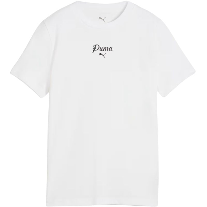 Puma Ess Script Tee Kids' T-Shirt 692542 fehér gyerek póló 69254202