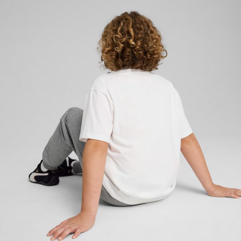 Puma ESS Small No. 1 Logo Relaxed Tee for Kids White gyerek 684920
